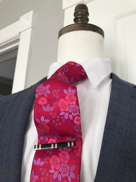 Rose and lavender tones tie set